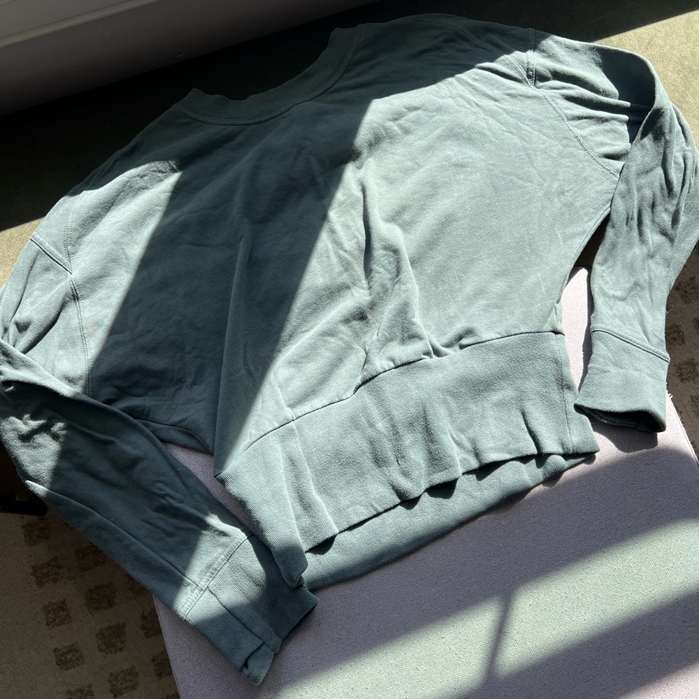 Athleta Sage Green Crew Sweatshirt